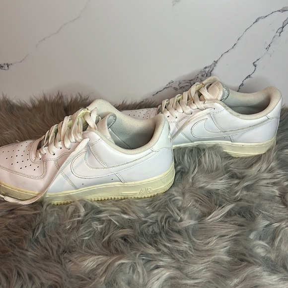 Nike Men's White Airforce 1 Shoes size 9 - Picture 5 of 15